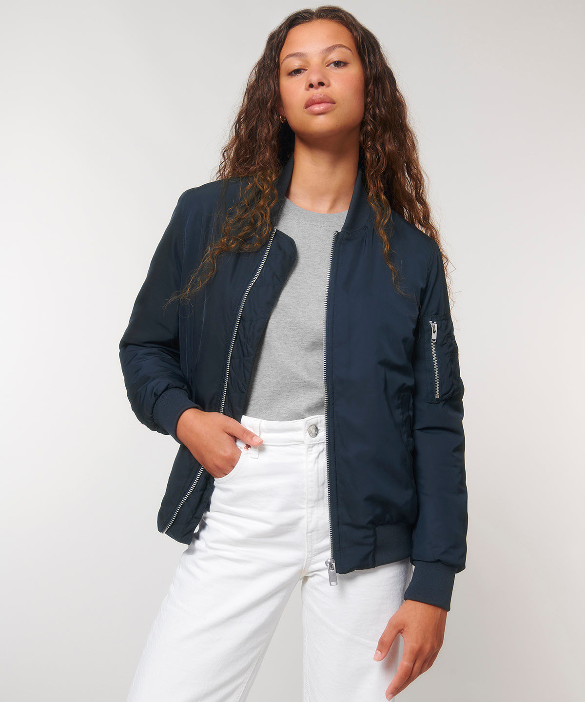 Stanley/Stella Bomber Jacket With Metal Details (Stju844)