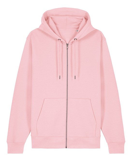 Stanley/Stella Unisex Cultivator 2.0 Iconic Zip-Thru Hoodie Sweatshirt (Stsu179) - Cotton Pink