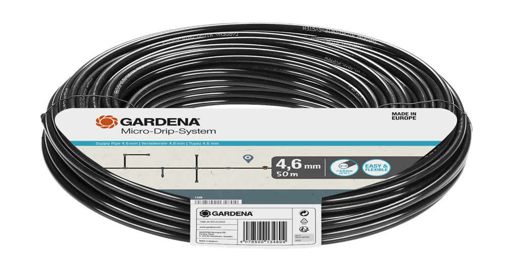 Gardena Supply Pipe 4.6mm (3/16") 50m
