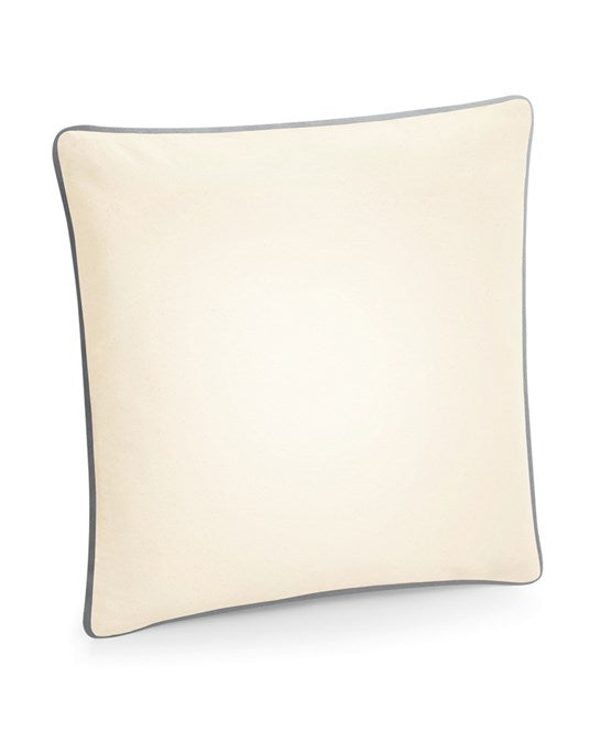 Westford Mill Fairtrade Cotton Piped Cushion Cover