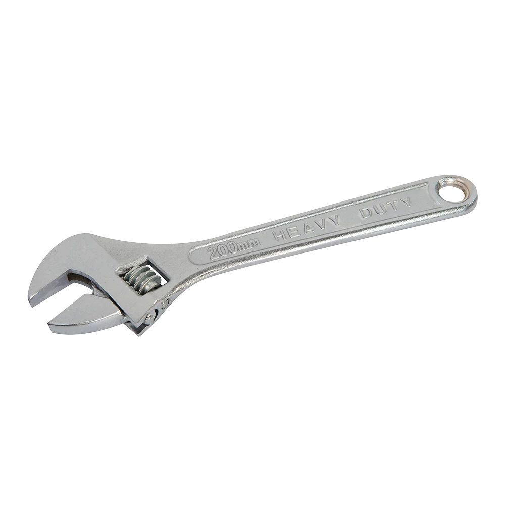 Silverline Adjustable Wrench Polished