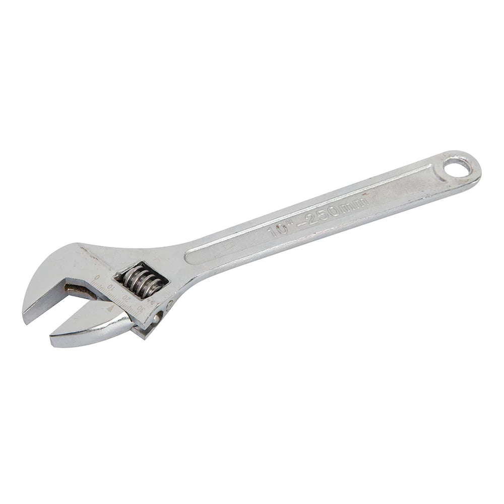 Silverline Adjustable Wrench Polished