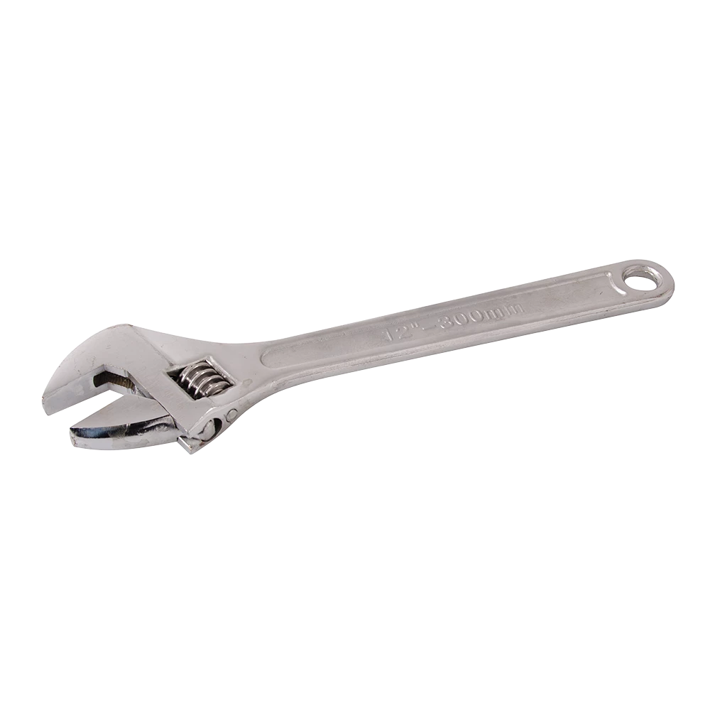 Silverline Adjustable Wrench Polished