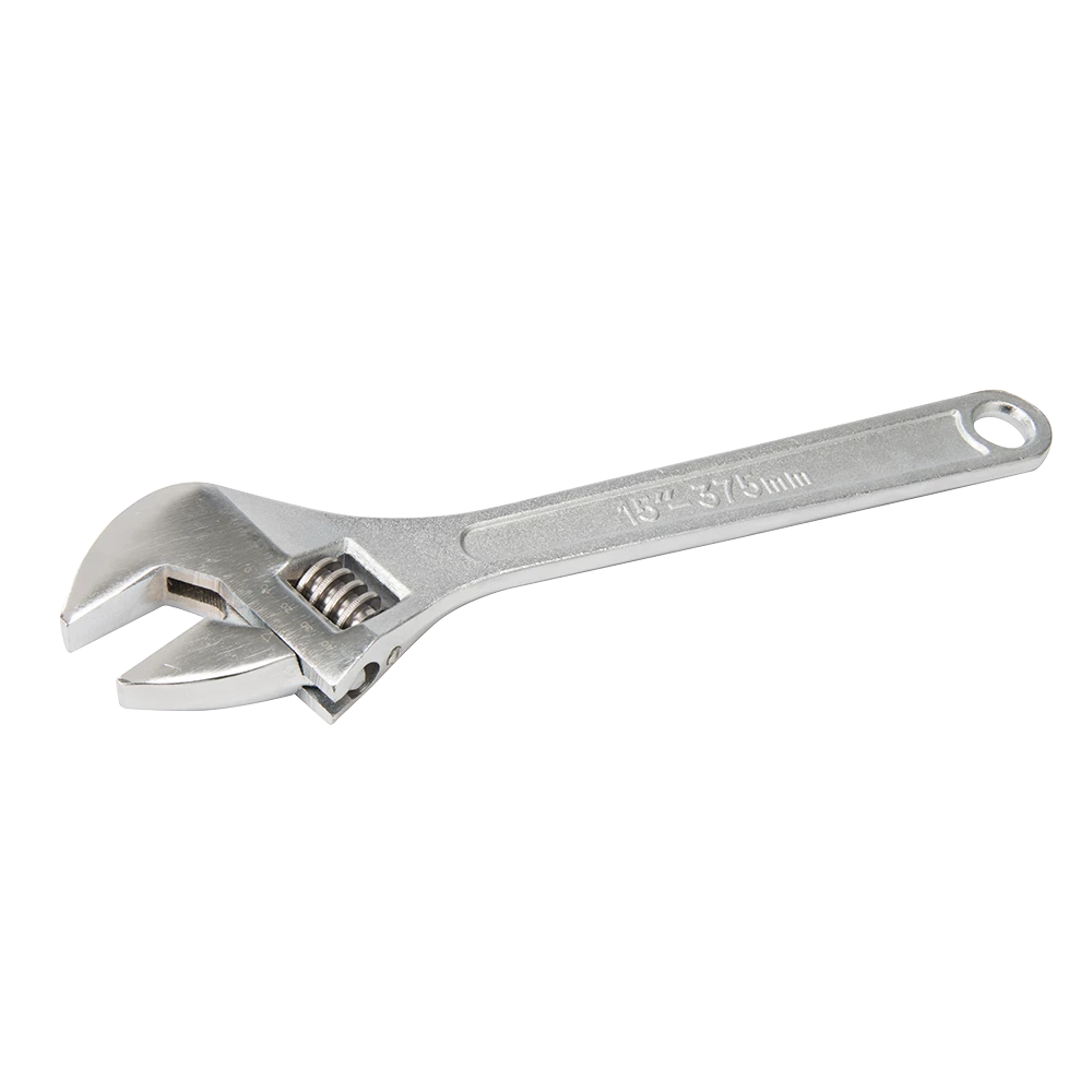 Silverline Adjustable Wrench Polished