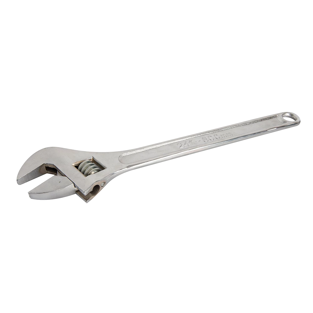 Silverline Adjustable Wrench Polished