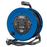 Draper 230V Heavy Duty Industrial Four Socket Cable Reel (25M)