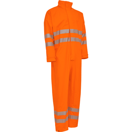 ELKA Dry Zone Visible Coverall 028003R #colour_hi-vis-orange