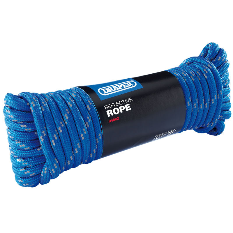 Draper Reflective Polypropylene Rope (15M x 9mm)