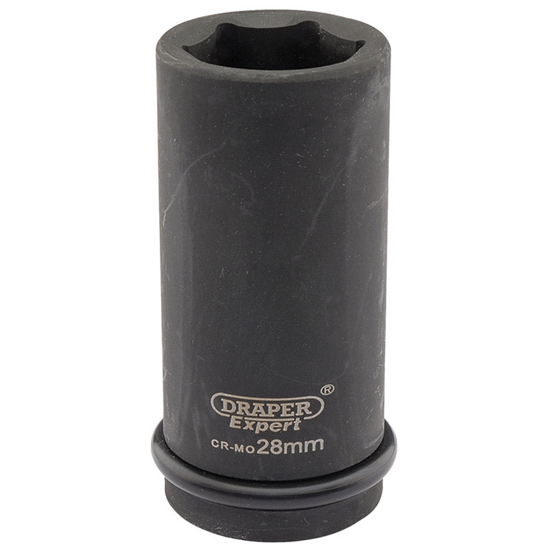 Draper Expert 28mm 3/4" Square Drive Hi-Torq&#174; 6 Point Deep Impact Socket