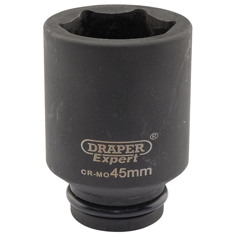 Draper Expert 45mm 3/4" Square Drive Hi-Torq&#174; 6 Point Deep Impact Socket