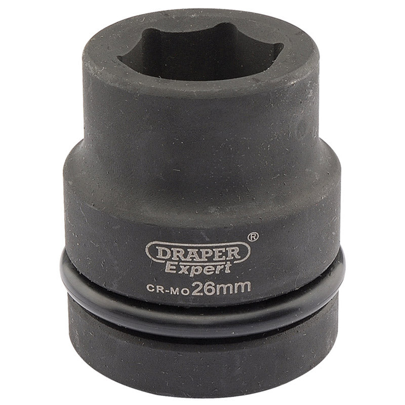 Draper Expert 26mm 1" Square Drive Hi-Torq&#174; 6 Point Impact Socket