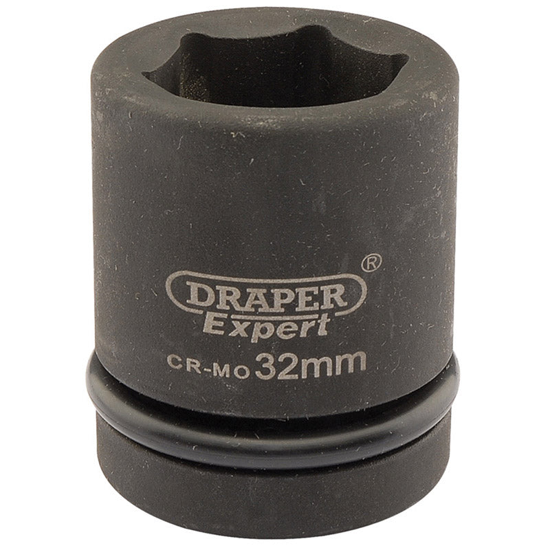 Draper Expert 32mm 1" Square Drive Hi-Torq&#174; 6 Point Impact Socket