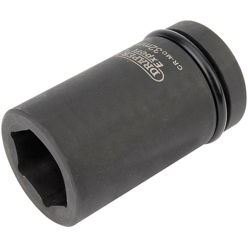 Draper Expert 32mm 1" Square Drive Hi-Torq&#174; 6 Point Deep Impact Socket