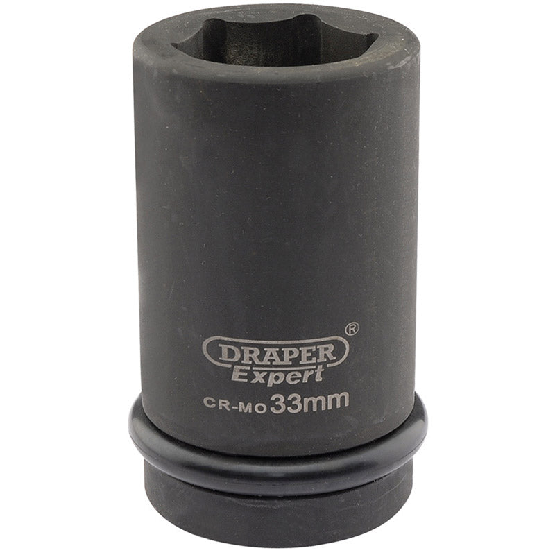 Draper Expert 33mm 1" Square Drive Hi-Torq&#174; 6 Point Deep Impact Socket