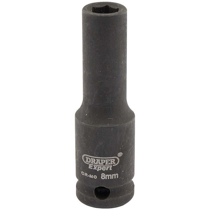 Draper Expert 8mm 3/8" Square Drive Hi-Torq&#174; 6 Point Deep Impact Socket