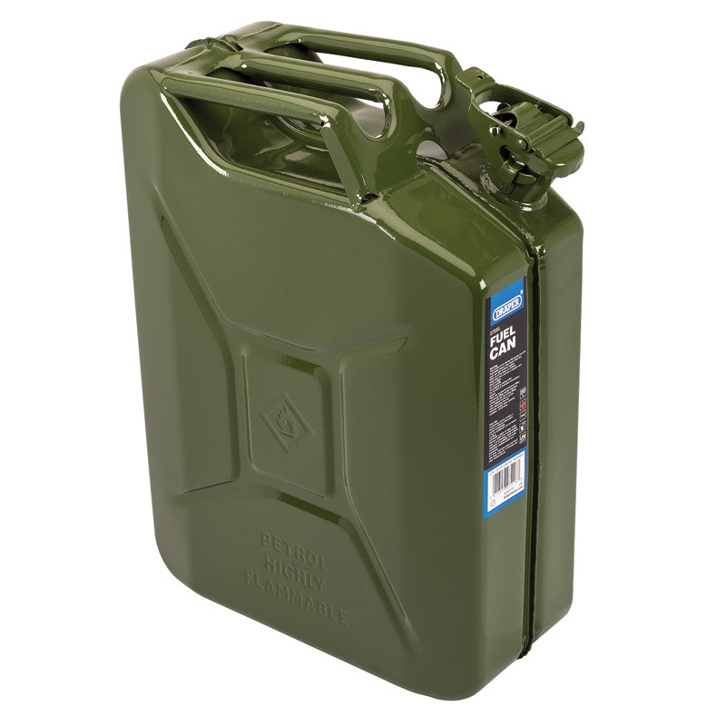 Draper 20L Steel Fuel Can (Green)