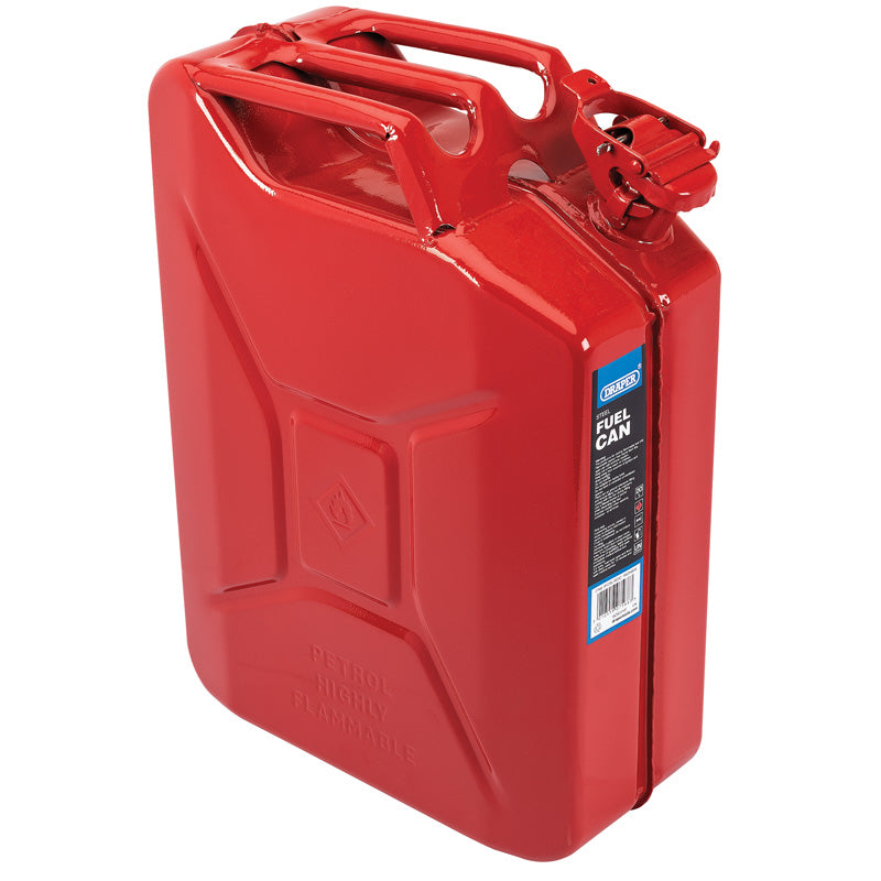 Draper 20L Steel Fuel Can (Red)