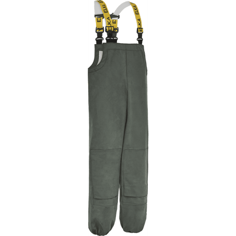 ELKA PRO Bib & Brace With Pockets For Knee Pads 079904 #colour_olive