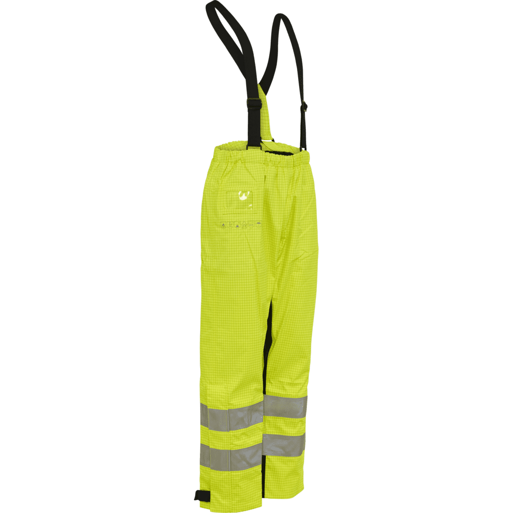 ELKA Securetech Multinorm Electric Arc Waist Trousers 082460R #colour_hi-vis-yell-navy