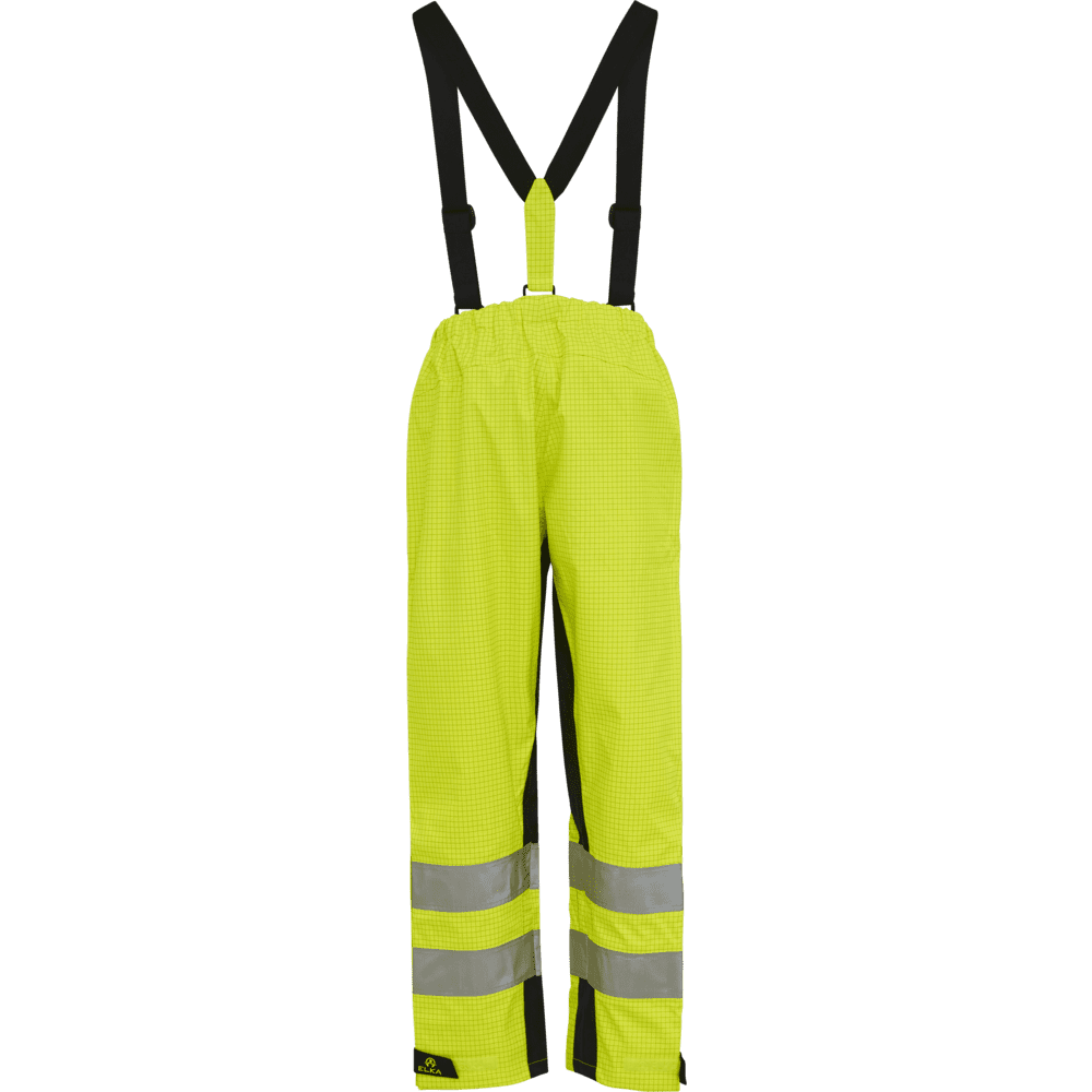 ELKA Securetech Multinorm Electric Arc Waist Trousers 082460R #colour_hi-vis-yell-navy