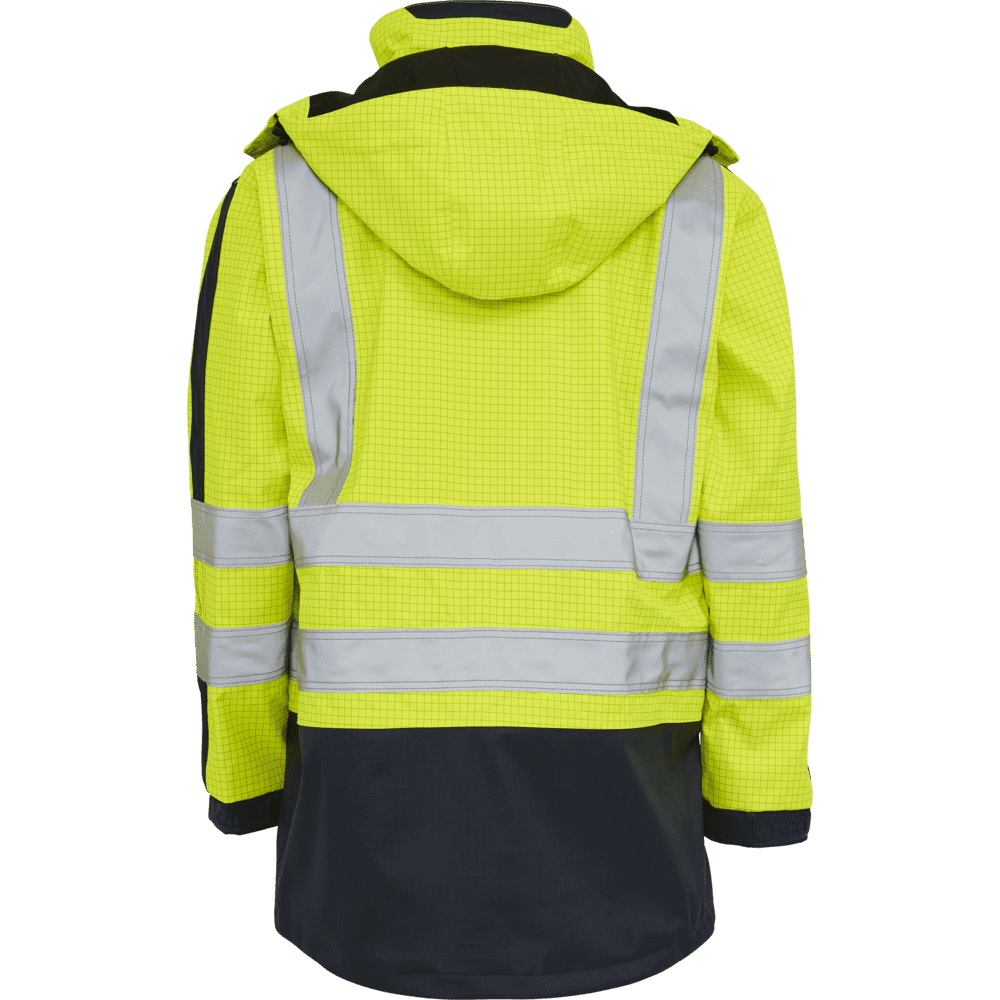 ELKA Securetech Multinorm Electric Arc Jacket 086060R #colour_hi-vis-yell-navy