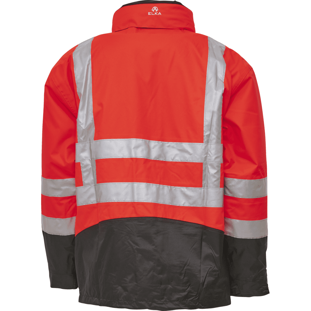 ELKA Visible Xtreme 2-in-1 Jacket 086100R #colour_hi-vis-red-black