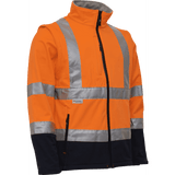 ELKA Visible Xtreme Softshell Jacket 086500R #colour_hi-vis-orange-navy