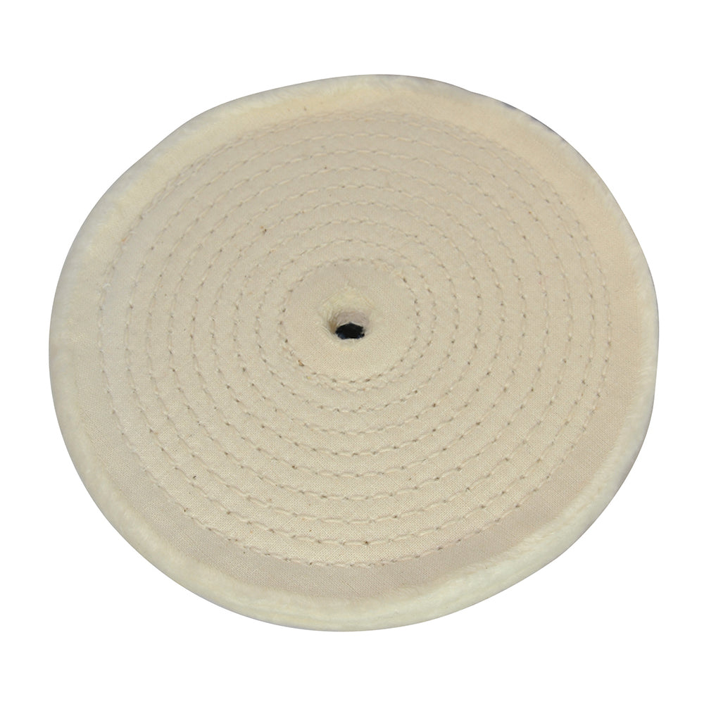 Silverline Spiral-Stitched Cotton Buffing Wheel