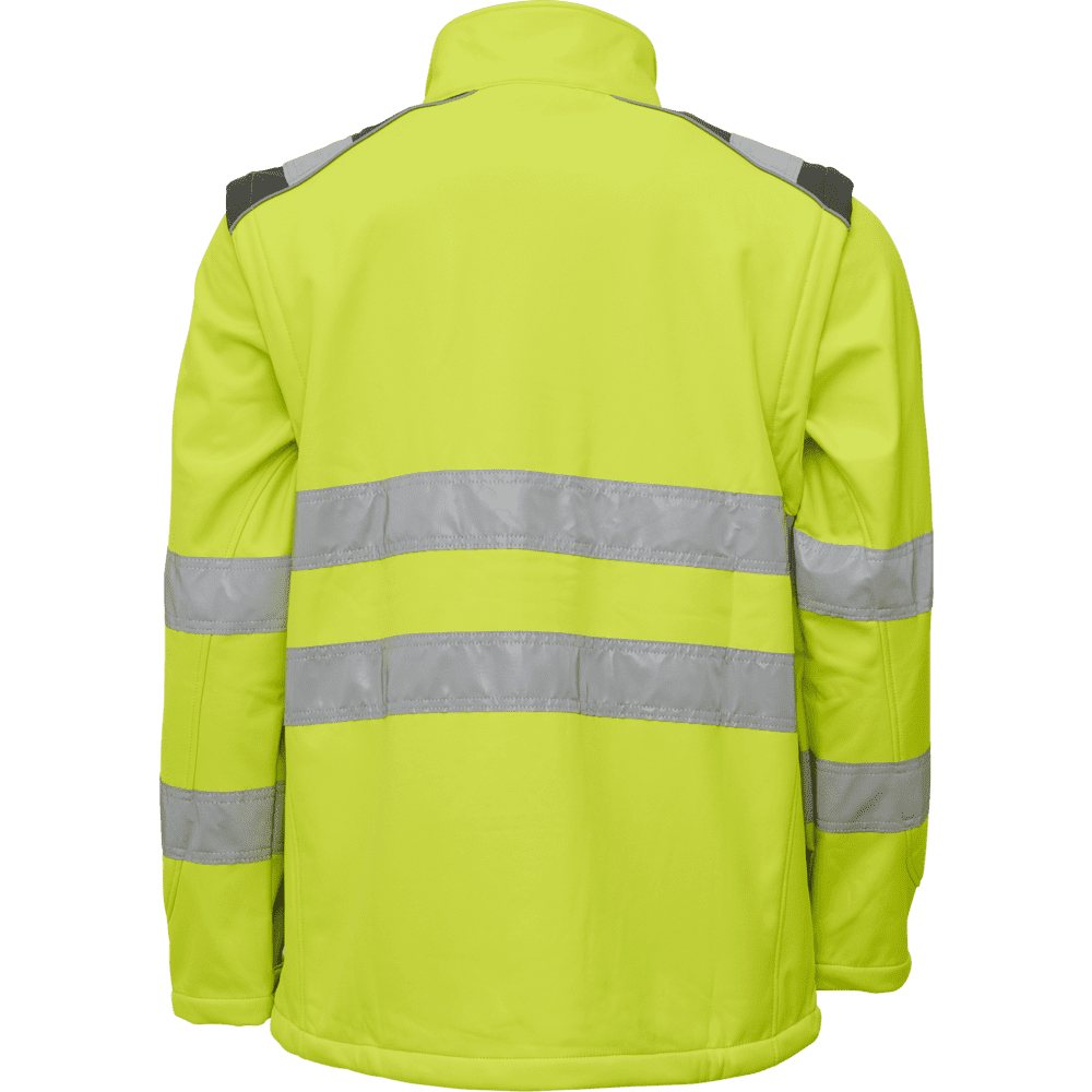 ELKA Visible Xtreme Softshell Jacket 116504R #colour_hi-vis-yell-grey