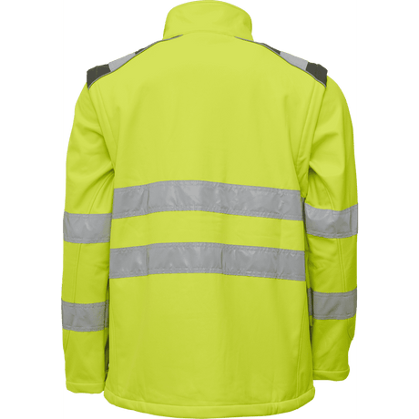 ELKA Visible Xtreme Softshell Jacket 116504R #colour_hi-vis-yell-grey