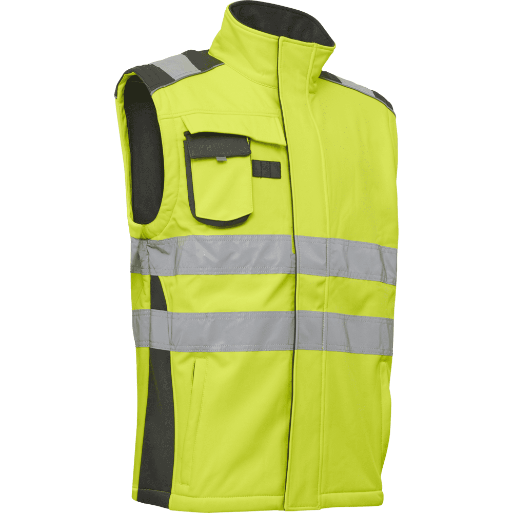 ELKA Visible Xtreme Softshell Jacket 116504R #colour_hi-vis-yell-grey