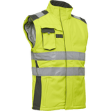 ELKA Visible Xtreme Winter Softshell Jacket 116514R #colour_hi-vis-yell-grey