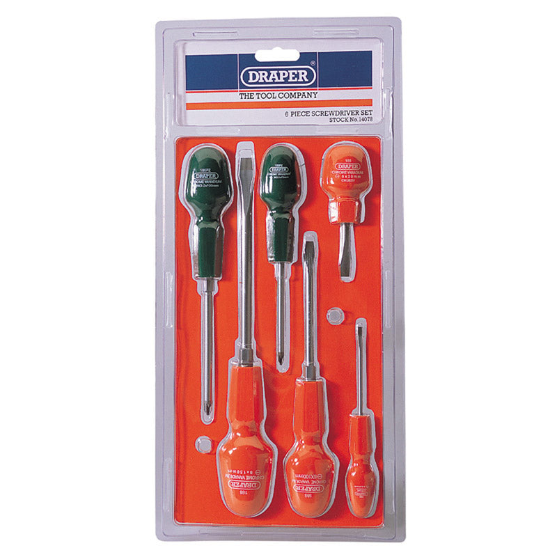 Draper Cabinet Pattern Screwdriver Set (6 Piece)