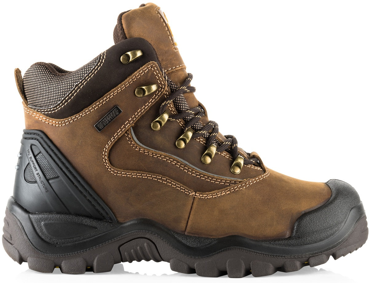 Buckbootz BSH002BR Safety Lace Boots