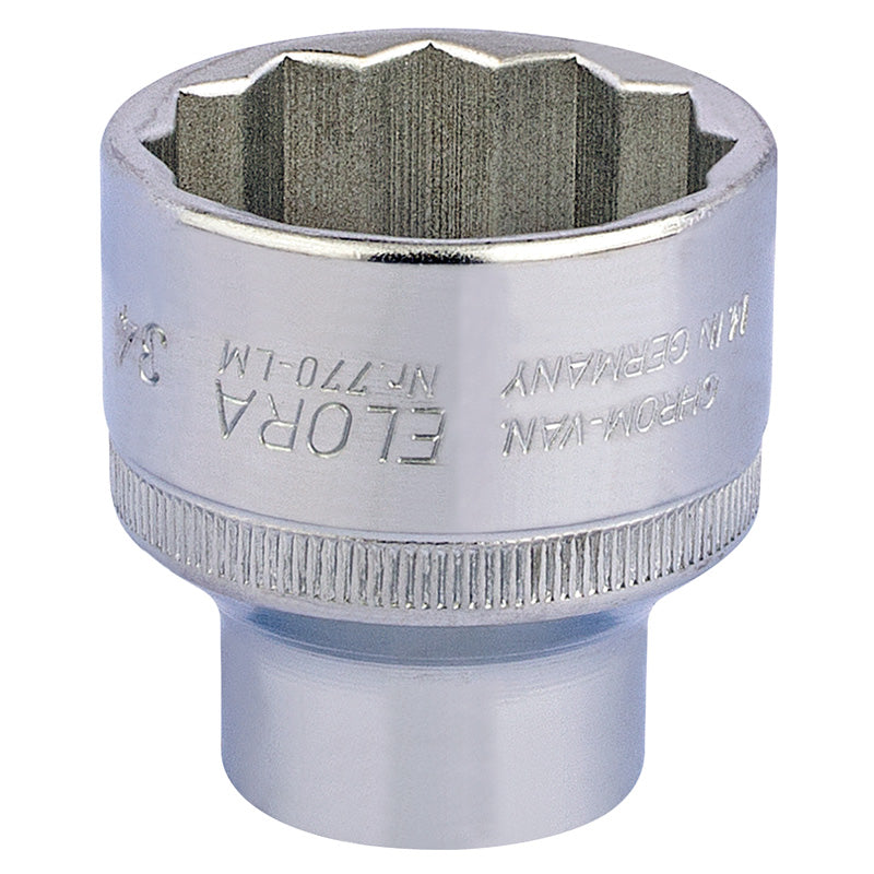 Draper 34mm 1/2" Square Drive Elora Bi-Hexagon Socket