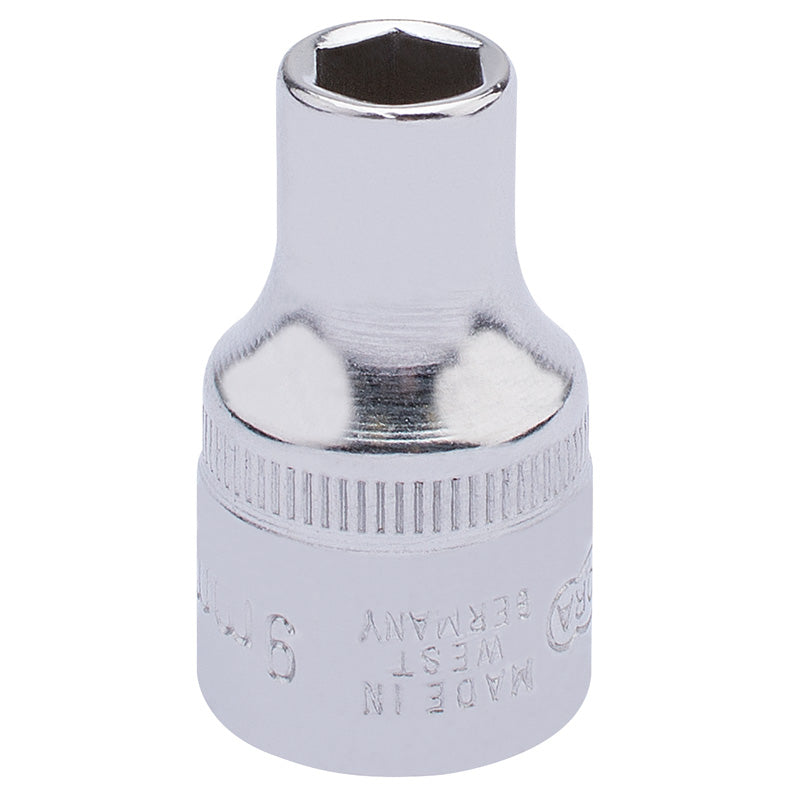 Draper 9mm 1/2" Square Drive Elora Hexagon Socket