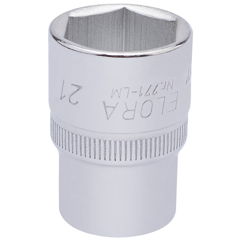 Draper 21mm 1/2" Square Drive Elora Hexagon Socket