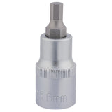 Draper 1/2" Sq. Dr. Hexagonal Socket Bits (6mm)