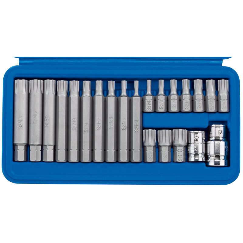 Draper 3/8, 1/2" Sq. Dr. Ribe&#174; Socket and Bit Set (22 piece)