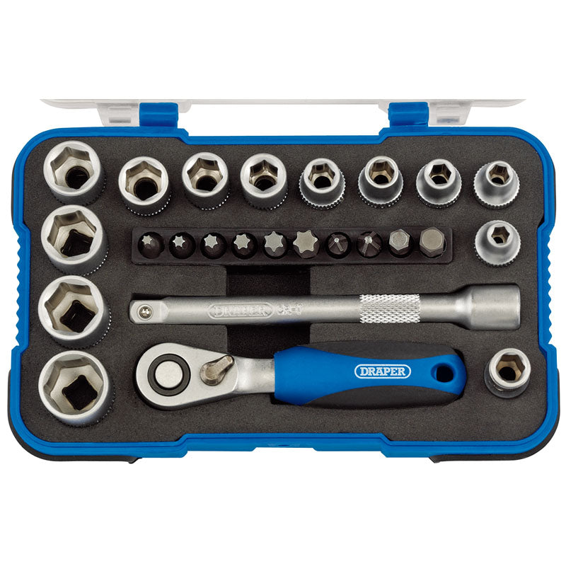 Draper 1/4" Sq. Dr. Metric Socket Set (25 Piece)