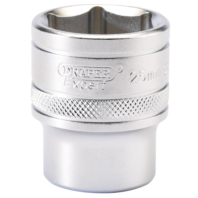 Draper 1/2" Square Drive 6 Point Metric Socket (25mm)