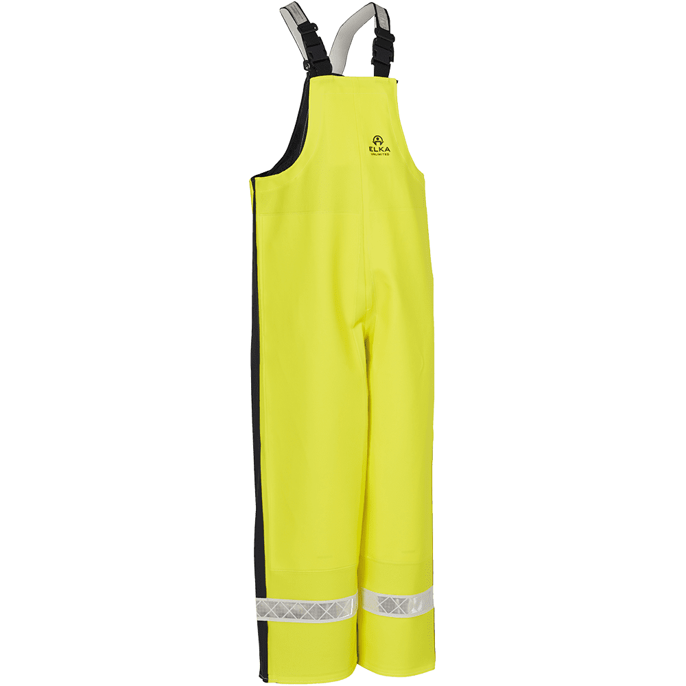 ELKA Unlimited Bib & Brace With High Waist 177308 #colour_hi-vis-yell-navy