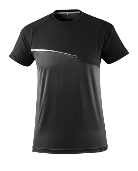 Mascot Advanced Moisture Wicking T-shirt with Chest Pocket #colour_black