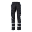 Mascot Frontline Service Trousers with Reflective Tape #colour_black