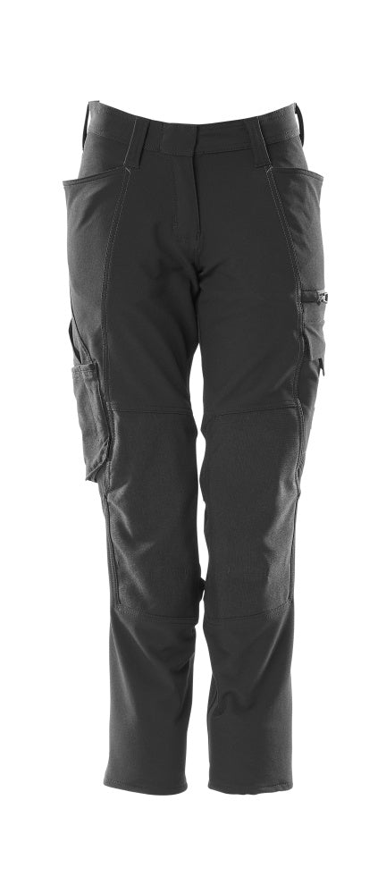 Mascot Accelerate Ladies Diamond Trousers with Kneepad Pockets #colour_black