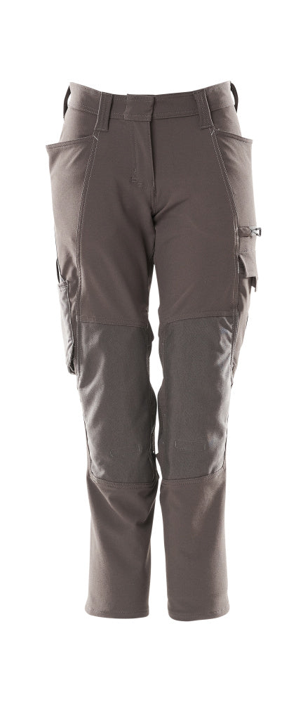 Mascot Accelerate Ladies Diamond Trousers with Kneepad Pockets #colour_dark-anthracite