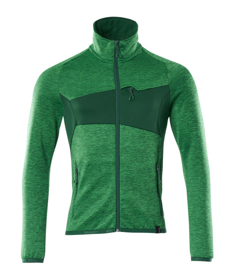 Mascot Accelerate Microfleece Jacket with Zipper #colour_grass-green-green