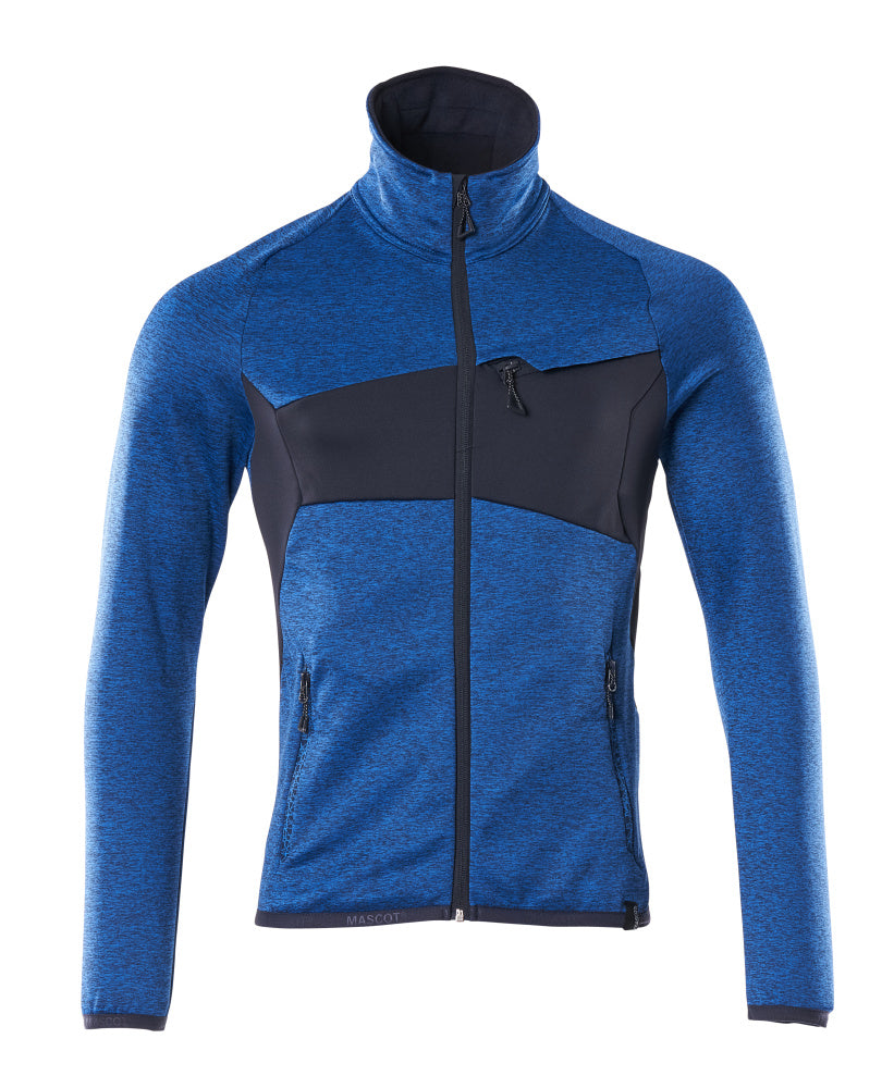 Mascot Accelerate Microfleece Jacket with Zipper #colour_azure-blue-dark-navy