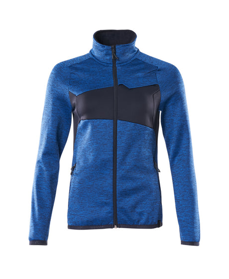 Mascot Accelerate Ladies Microfleece Jacket with Zipper #colour_azure-blue-dark-navy