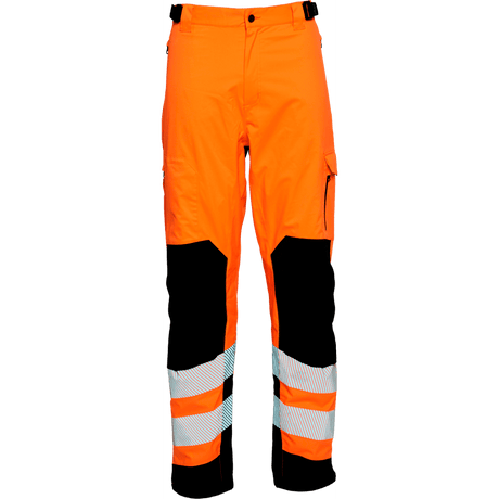 ELKA Visible Xtreme Stretch Waist Trousers 182400R #colour_hi-vis-orange-black